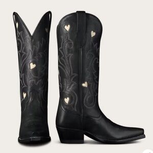 Limited Release Tecovas Annie Hearts Black and Cream Boots (SOLD OUT STYLE)